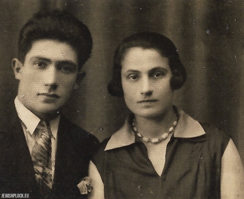 Chana Krasiewicz and brother Moszek Krasiewicz